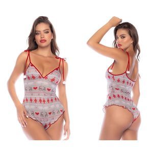Mapale 7596 Sleep Romper Color Holiday Print